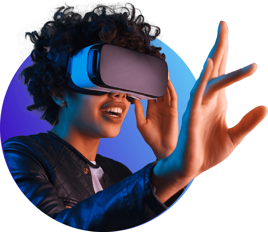 KeyVR - Woman Utilizing VR