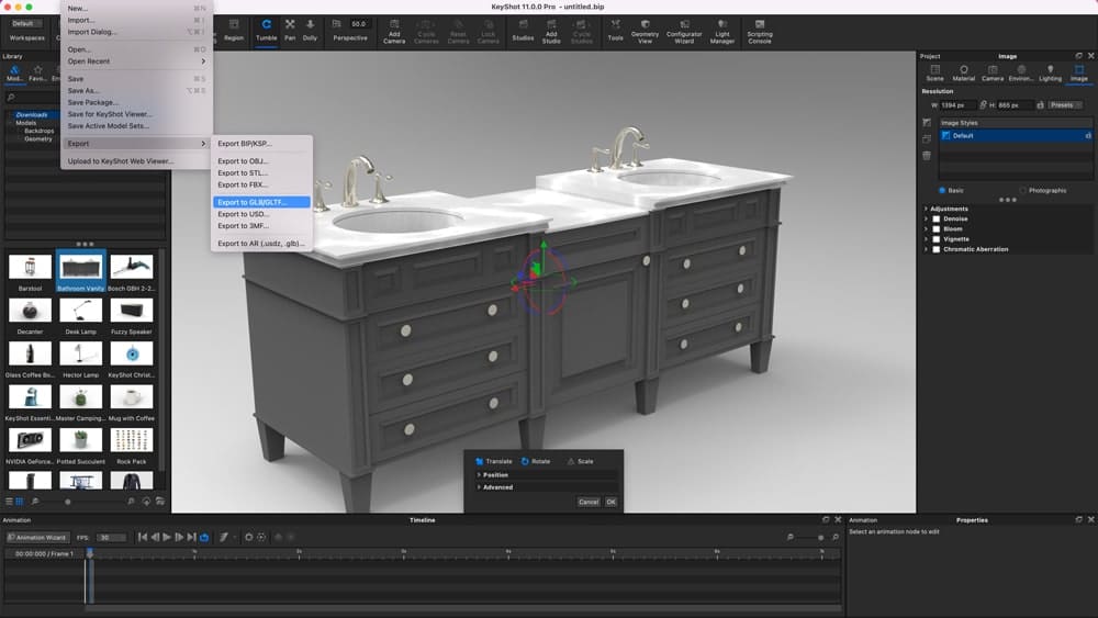 KeyShot - glTF/USDz Enhancements
