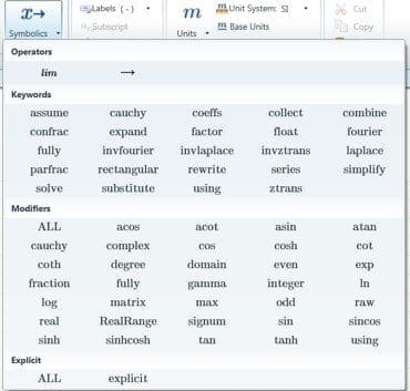 Mathcad Vs Matlab - Symbolics