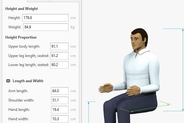 Mannequin CAD Model - Ergonomic Design