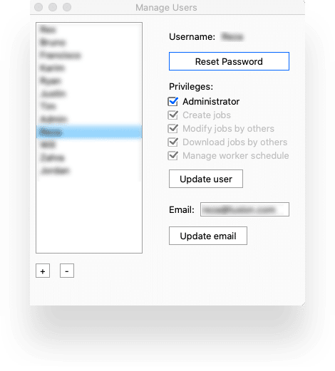 KeyShot Network Rendering - User Management