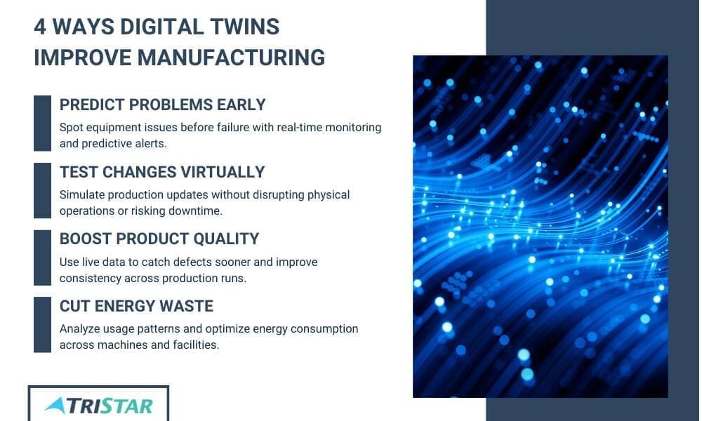 digital twin 4 ways digital twin improve manufacturing